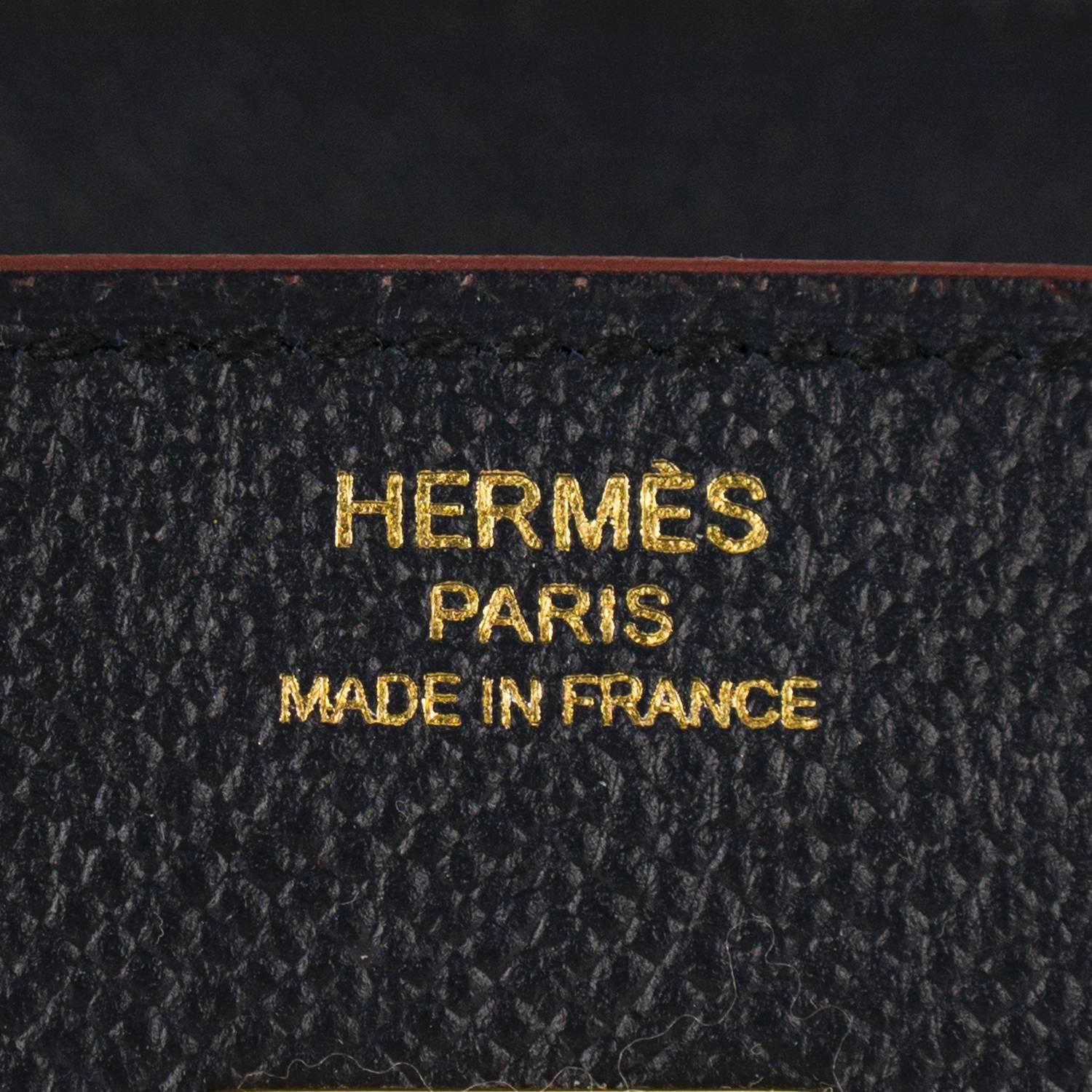 fake kelly - Hermes Handbag Birkin 25 Contour Epsom Blue Indigo Gold Hardware ...
