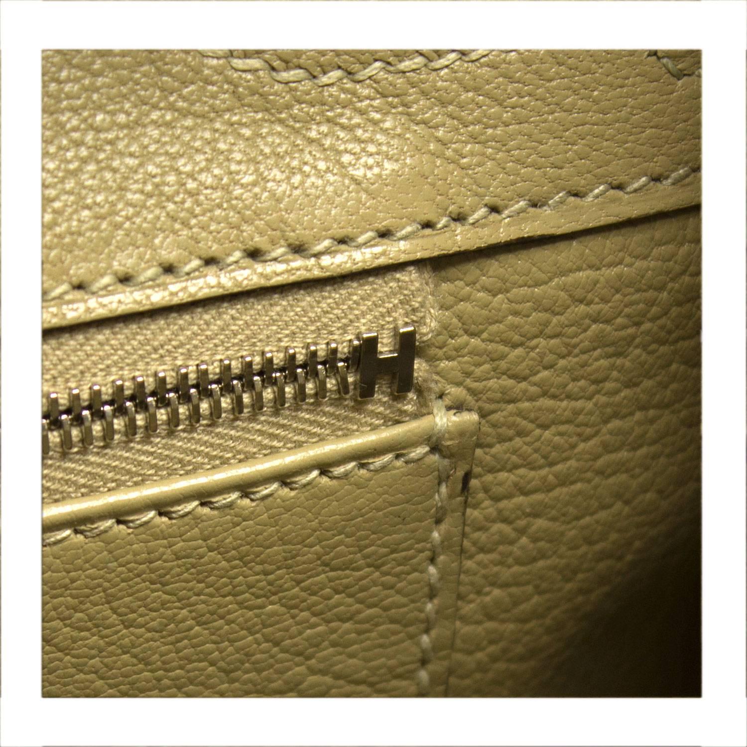 Hermes Handbag Birkin 30 Togo Leather S2 Trench Color Palladium Hardware 2016 1