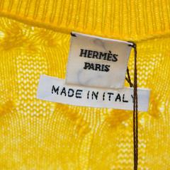 Hermes Skirt Fines Torsades Size 36 Color Yellow 2015.