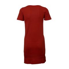 Hermes Dress Relief Stich Short Sleeved Knitted Cotton Silk 36 Color Jasper Roug