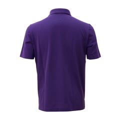 Hermes Polo Boutonne Pique de Coton Size L Color Myrtille 2016.