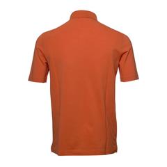 Hermes Polo Boutonne Pique de Cotton Größe L Farbe Orange 2016.