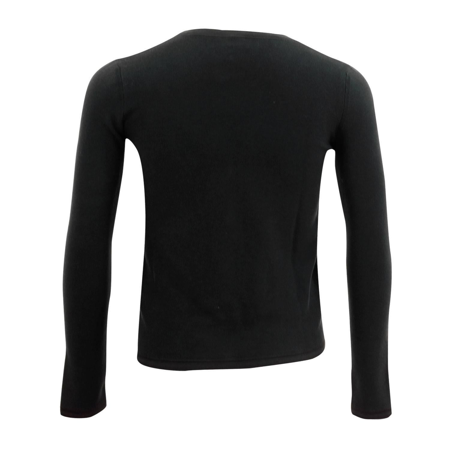 Hermes Cardigan Maille Fine Jeux de Points Black 38 size 2016.

Pre-owned and never used. 
Bought it in Hermes store in 2016. 
Size: 38 size. 
Color: Black. 
Model: Fine Jeux de Points. 

Details: 
-Original Invoice. 
-Shipment and