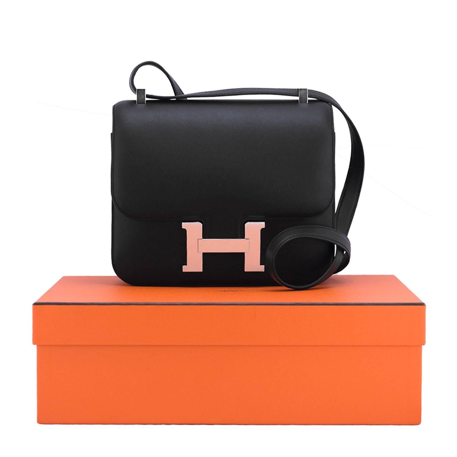 Hermes Bag Constance III 24 cm Swift Leather 89 Black Color PHW 2016 4