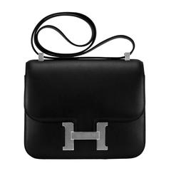 Hermes Bag Constance III 24 cm Swift Leather 89 Black Color PHW 2016