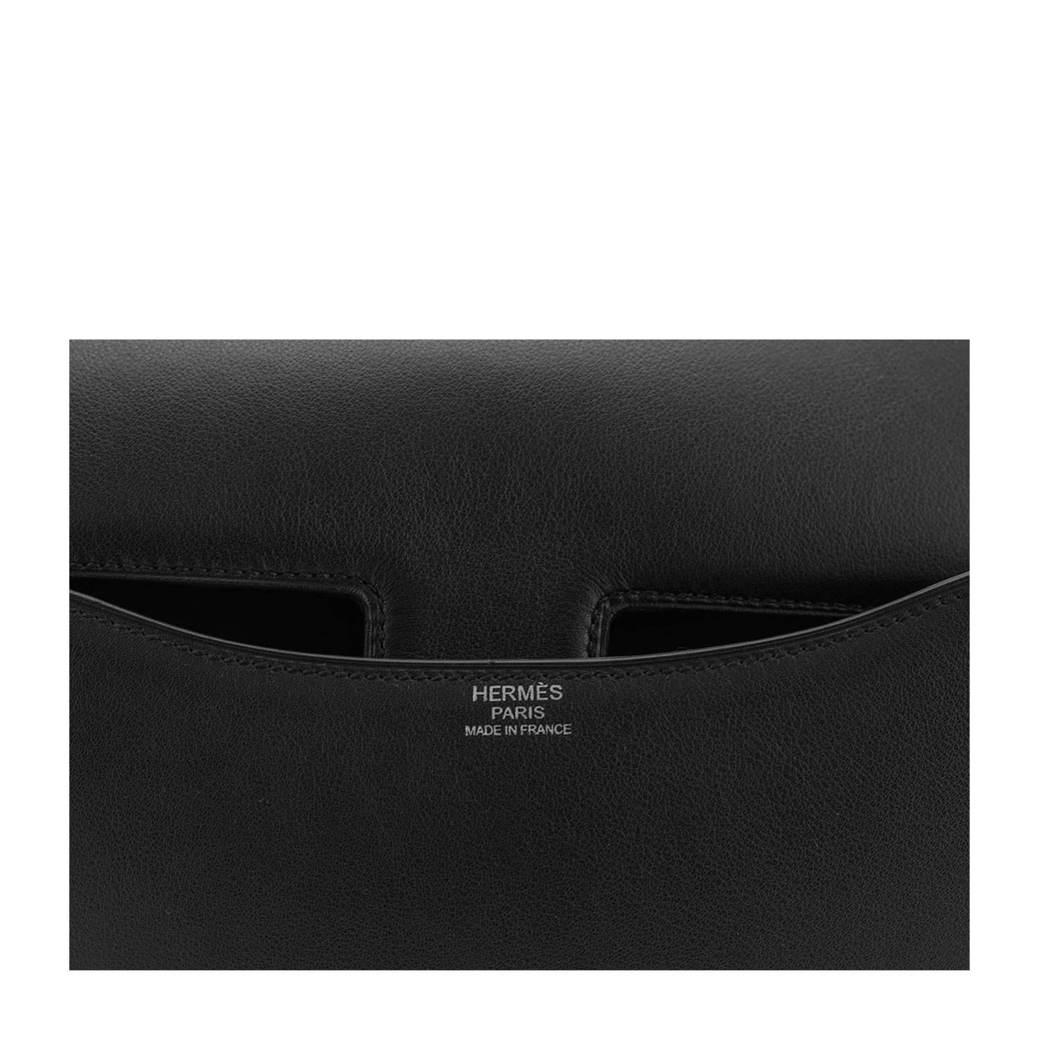 Hermes Bag Constance III 24 cm Swift Leather 89 Black Color PHW 2016 1