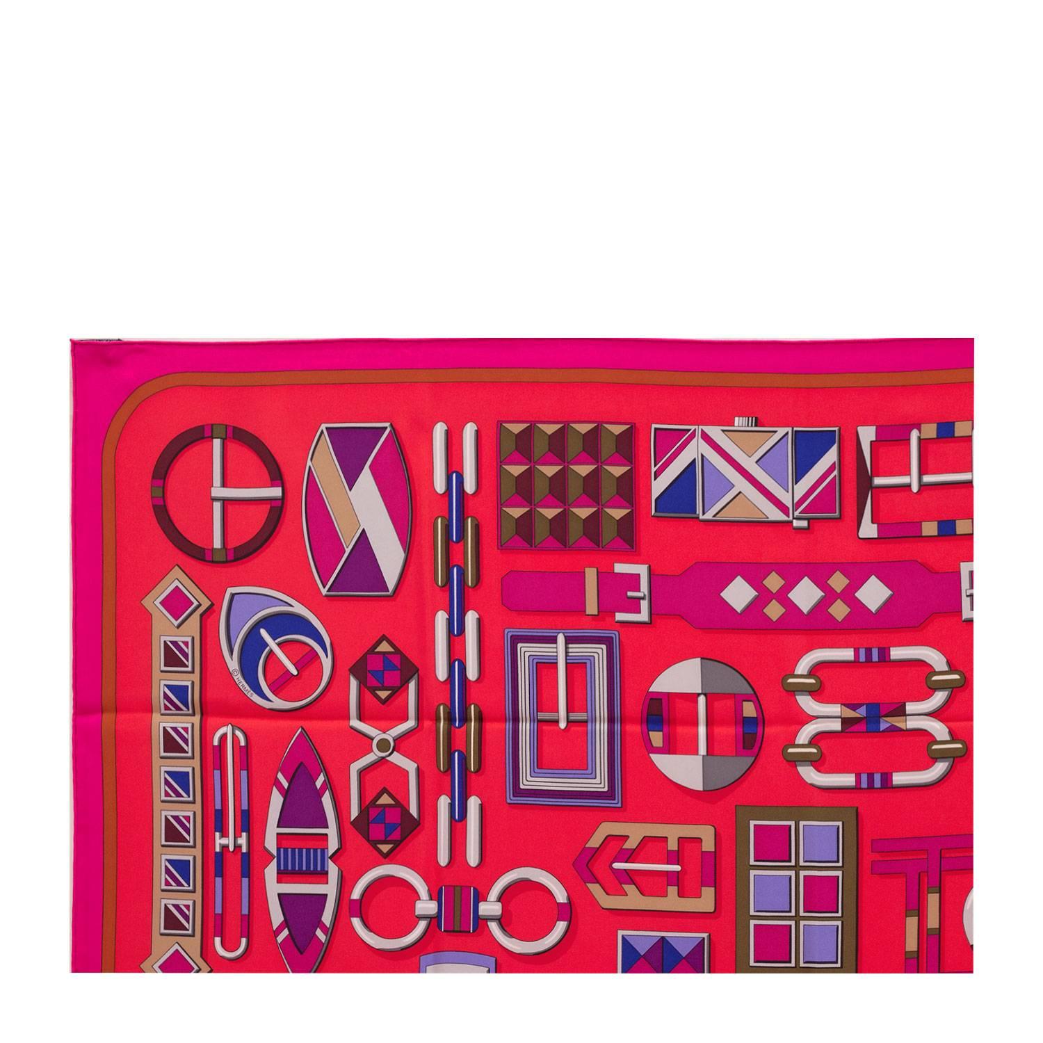 Red Hermes Scarf 