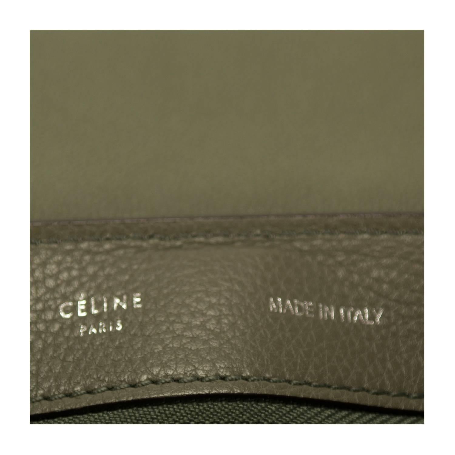 Women's or Men's Celine Handbag Trapeze Long Strap Grey Color 2013. For Sale