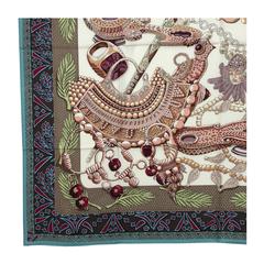 Hermes Scarf "Carre" 100% Silk "Zenobie Reine De Palmyre" Rose / Violine 2017