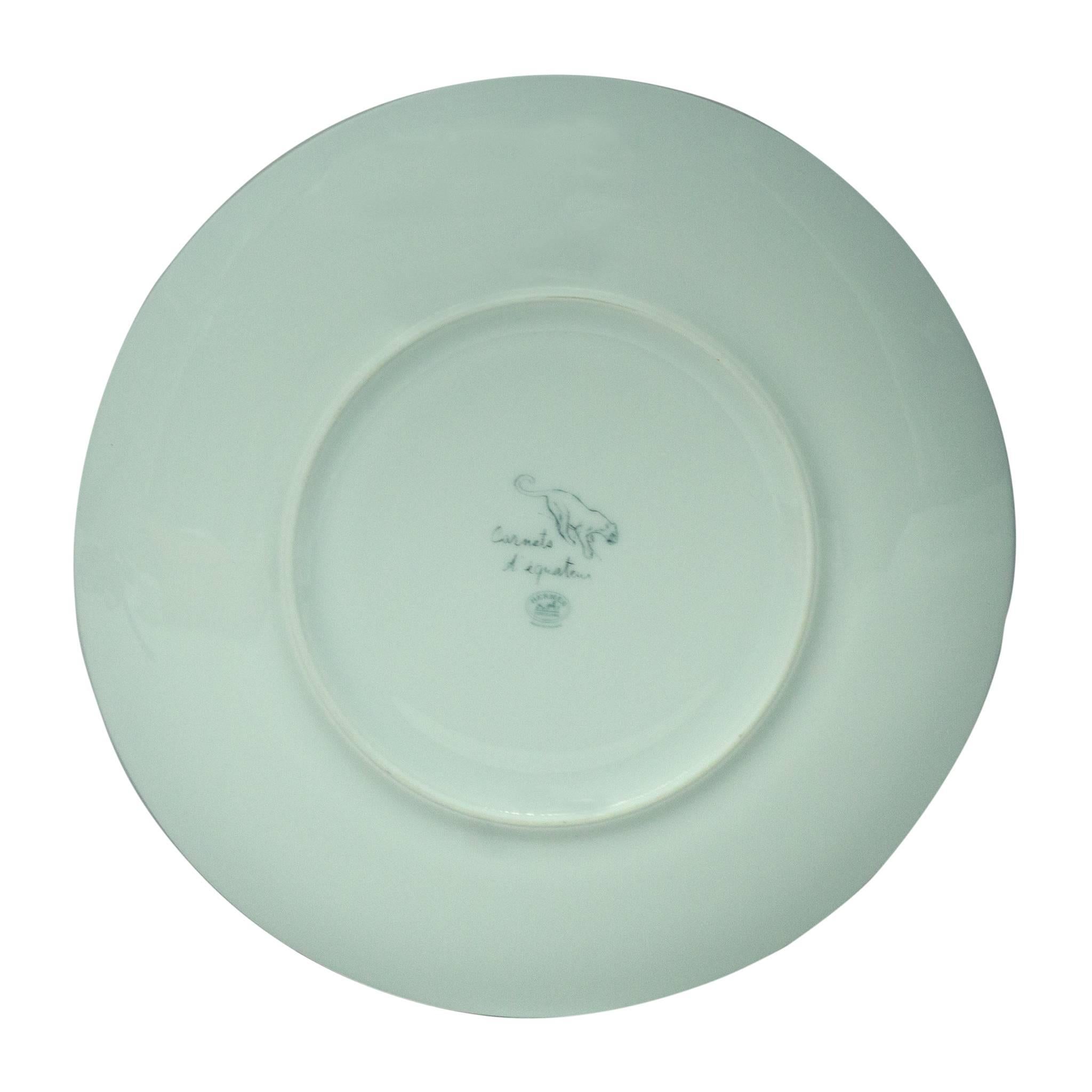 hermes leopard plate