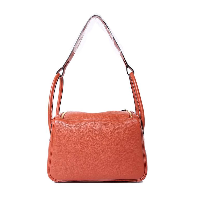 Hermes Lindy 26 Clemence Rouge Tomate GHW Stamp A