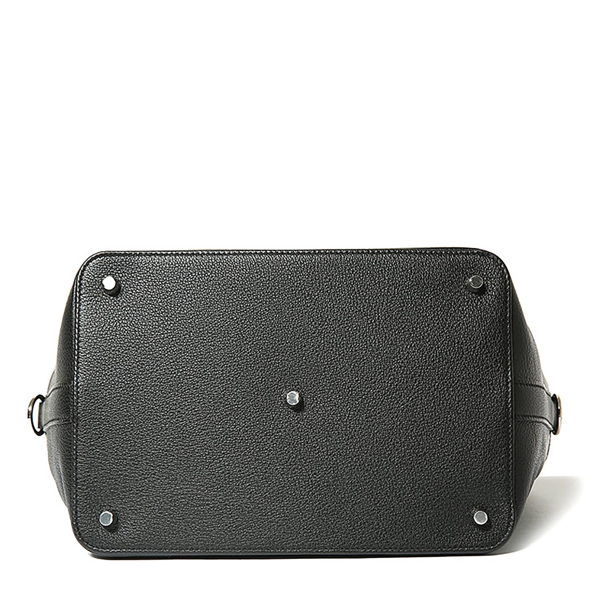 Women's Hermes Tool Box Veau Leather 89 Black Color PHW