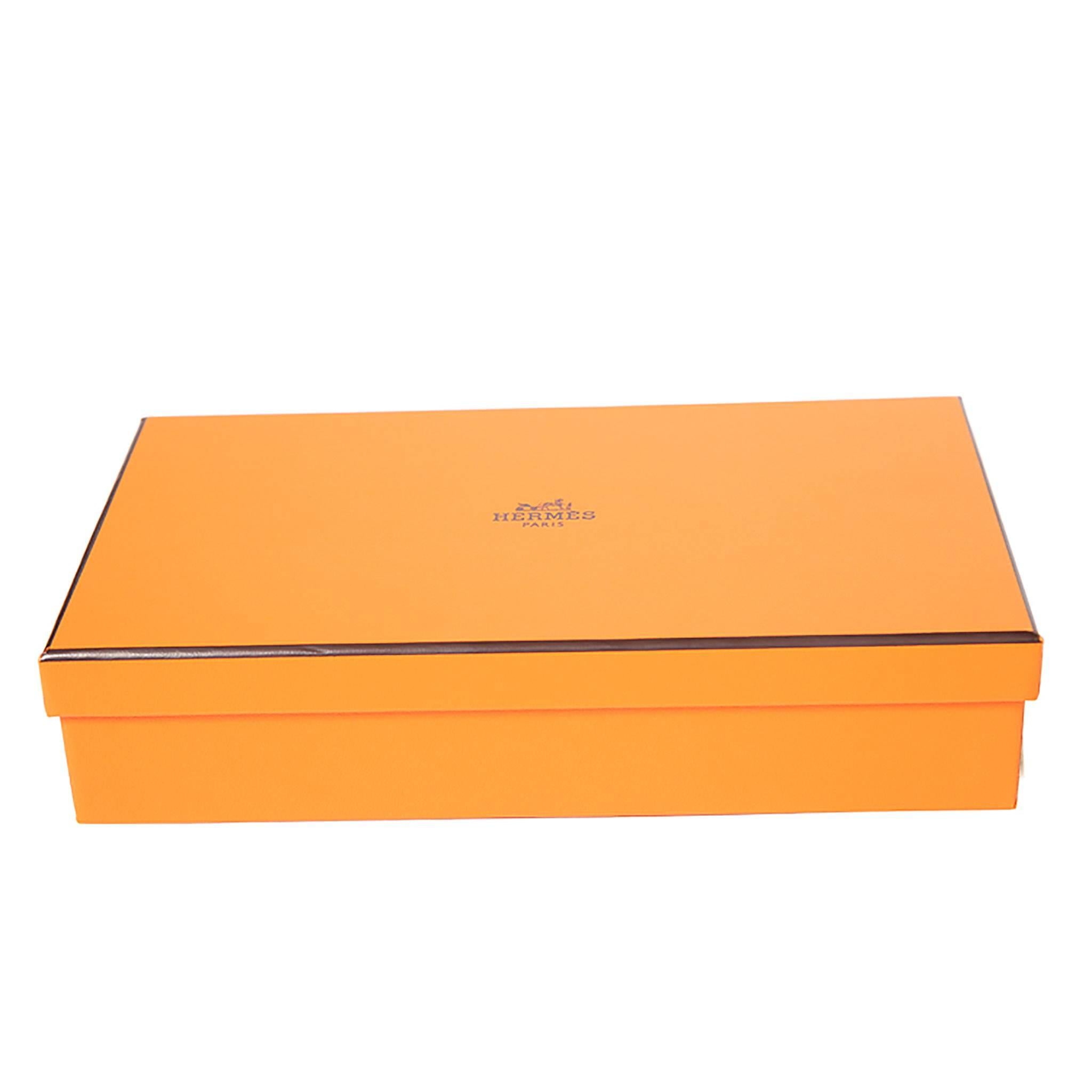 Hermes Kelly Wallet Ostrich Leather Orange Color GHW 4