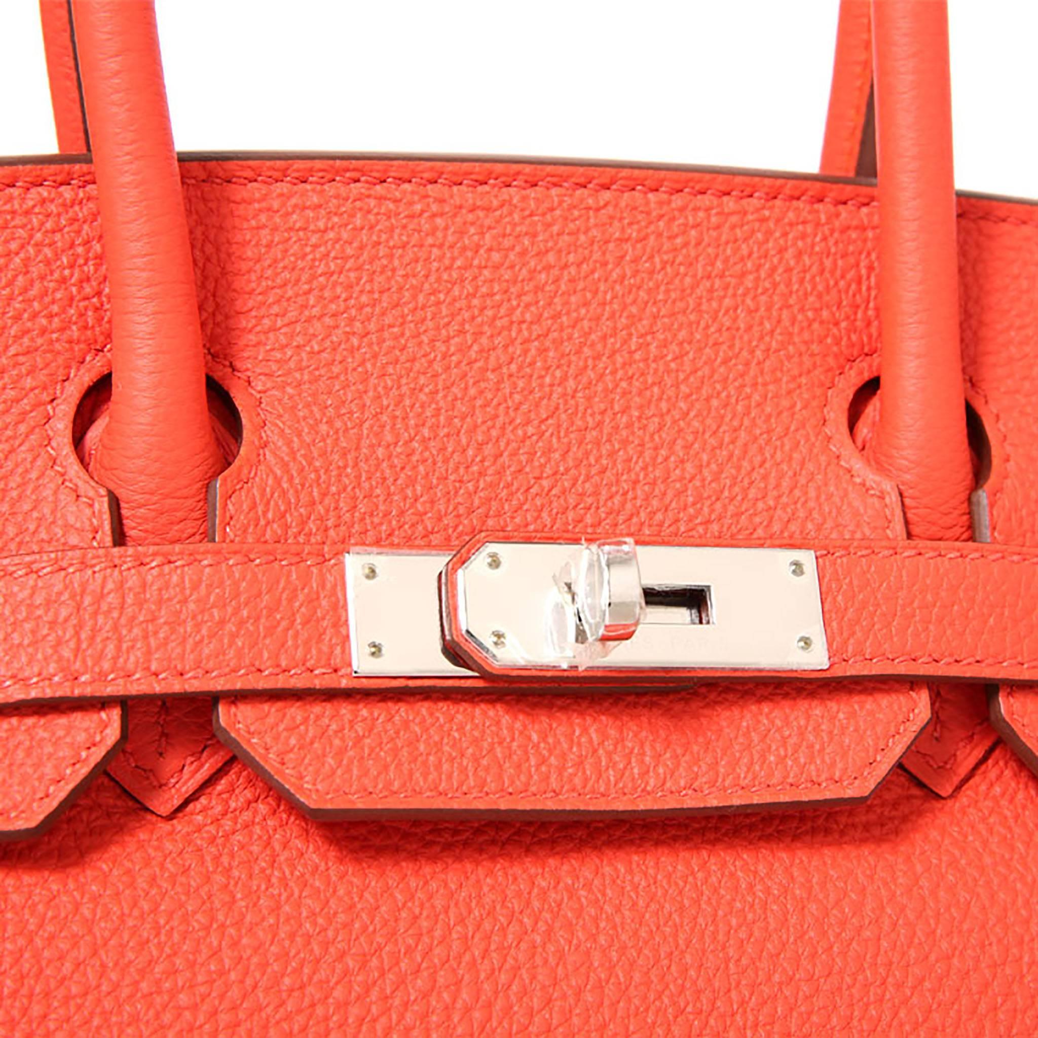 Hermes Birkin 30 Togo Leather 9T Capuccine Color PHW 1