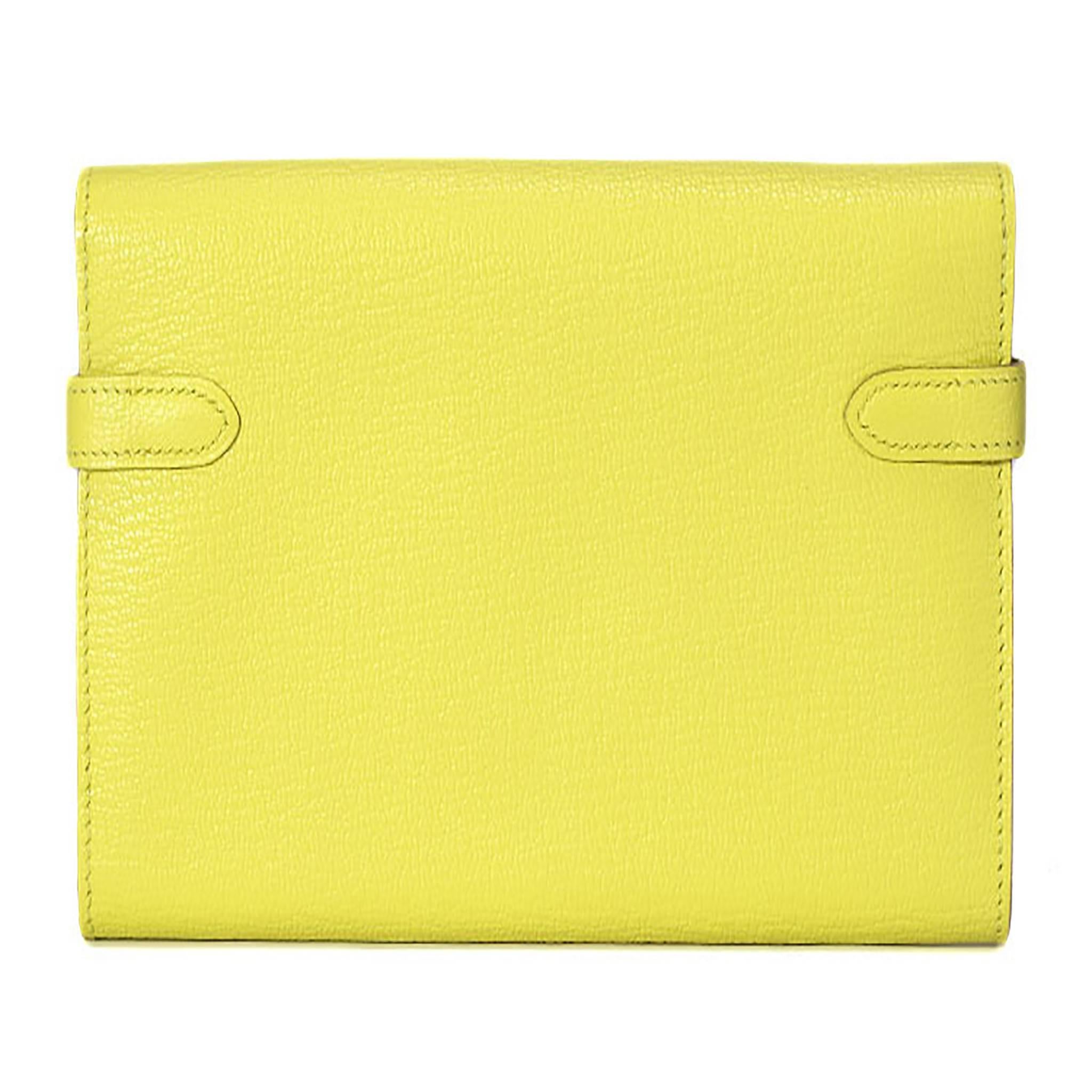 hermes wallet yellow
