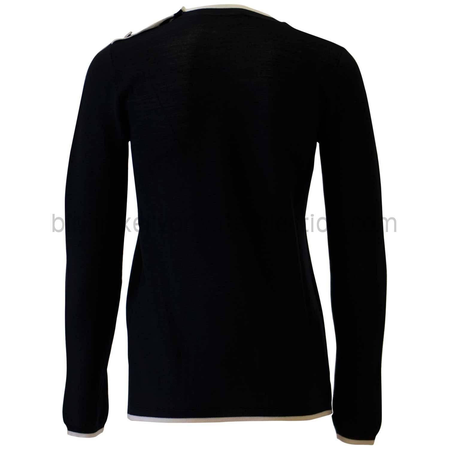 HERMES Sweater 36  JEUX DE POINTS MERINOS Navy Blue 2015

Pre-owned and never used.

Bought it in Hermes store in 2015.

Composition; 100% Cotton.

Size; 36.

Color; BLEU NOIR.

Model; JEUX DE POINTS MERINOS.

Details:
*Protective