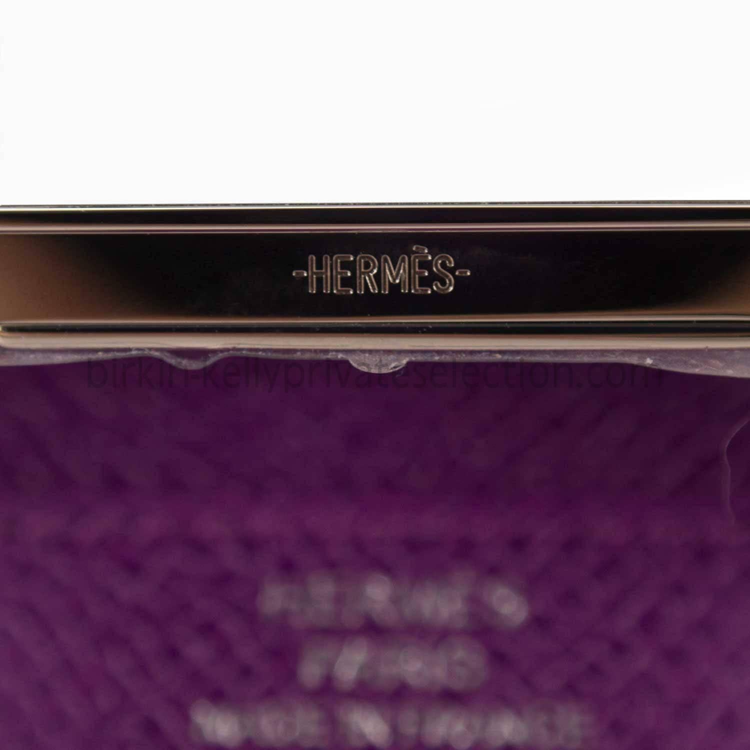 Women's Hermes Wallet Epsom CONSTANCE Anemone Palladium Hardware 2015