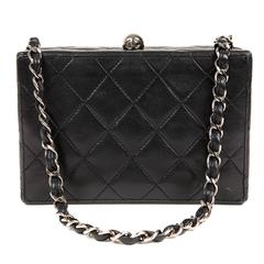 Chanel Black Quilted Leather Mini Box Bag