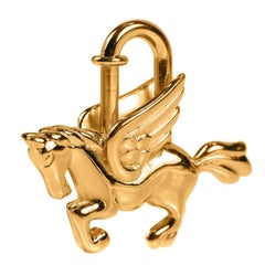 Hermes Gold Pegasus Charm at 1stDibs