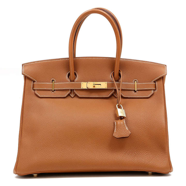 One Hermes Togo Birkin Bag with Gold Hardware from 2003. This bag is 35cm.