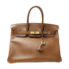 Hermes Alezan Tan Birkin Bag 35cm