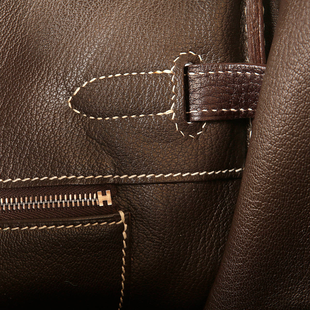 Hermes Ebene Fjord Leather 35 cm Birkin Bag- Ebony 5