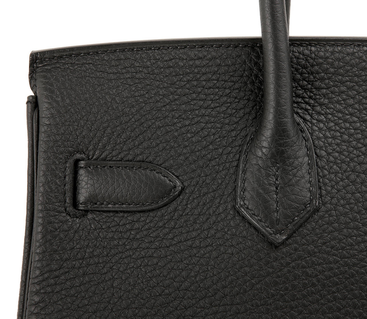 Hermes Black 30 cm Birkin- TOGO with Palladium at 1stdibs