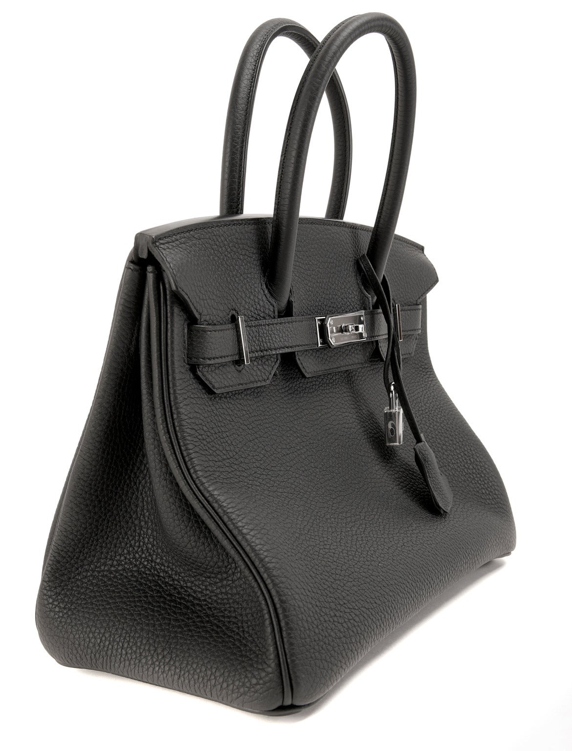 Hermes Birkin Bag 30cm Black Togo Leather Palladium Hardware Never ...  
