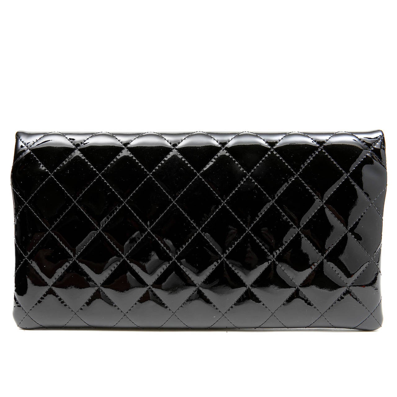 Chanel Black Patent Leather Fold Over Clutch

PRISTINE condition, never before carried.   A classic addition to any wardrobe, it is certain to become a treasured favorite.

Black patent leather is quilted in signature Chanel diamond stitched