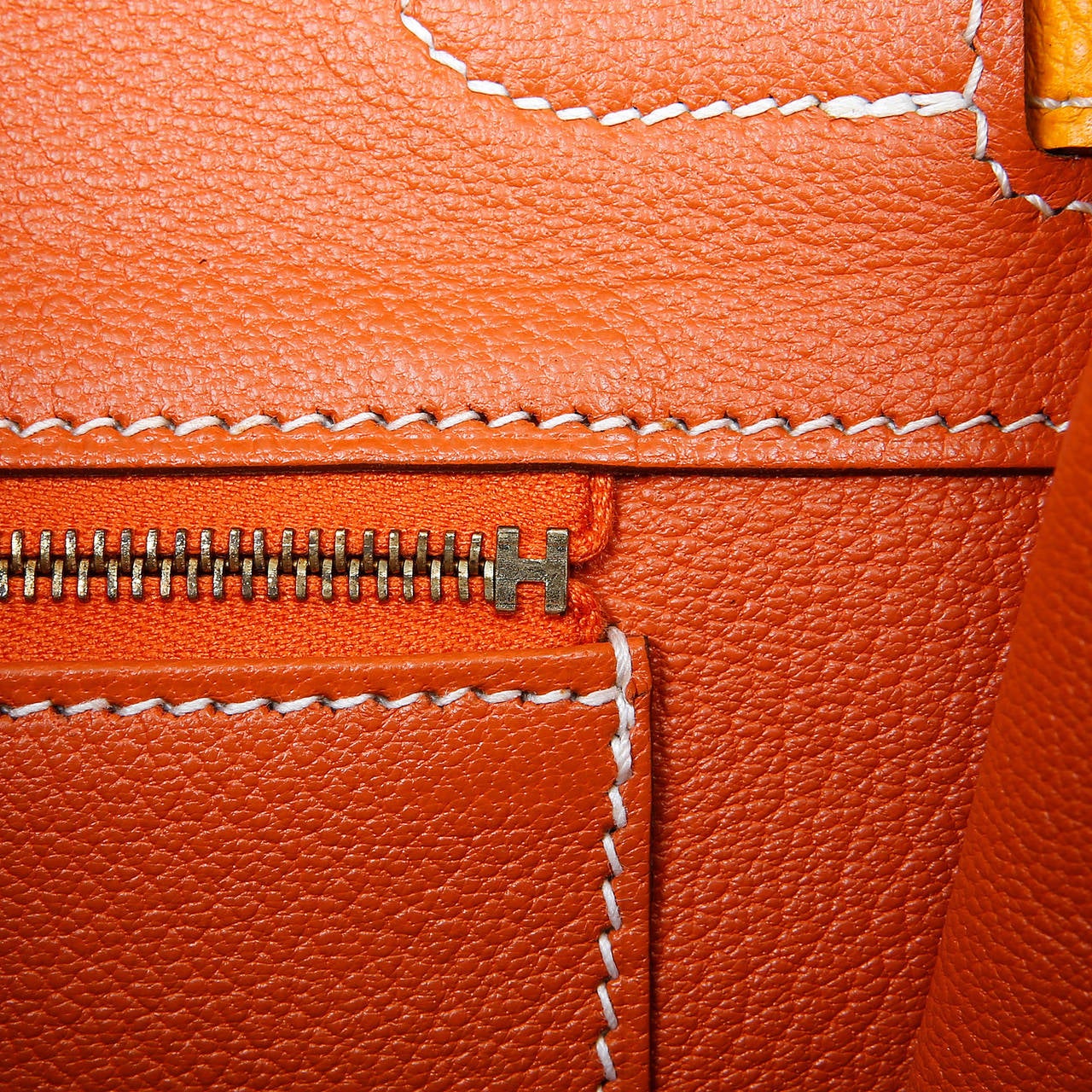 Hermes Jaune D'or Yellow Epsom Leather Birkin Bag- 35 cm 6