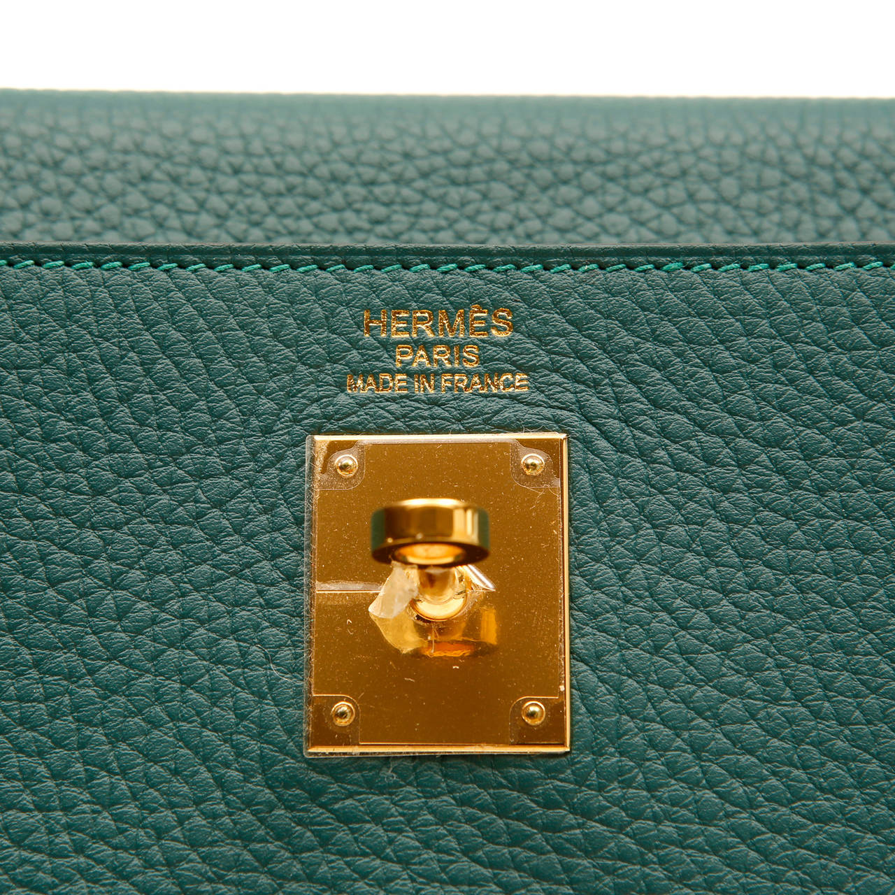 Hermes Malachite Green Togo 35 cm Kelly Bag 3