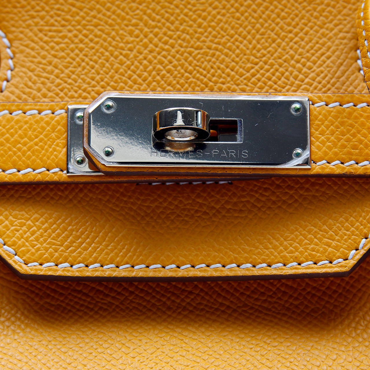 Hermes Jaune D'or Yellow Epsom Leather Birkin Bag- 35 cm 3