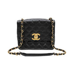 Chanel Black Caviar Leather Classic Flap Gold Hardware Chanel Black Caviar Leather Classic Flap Gold Hardware