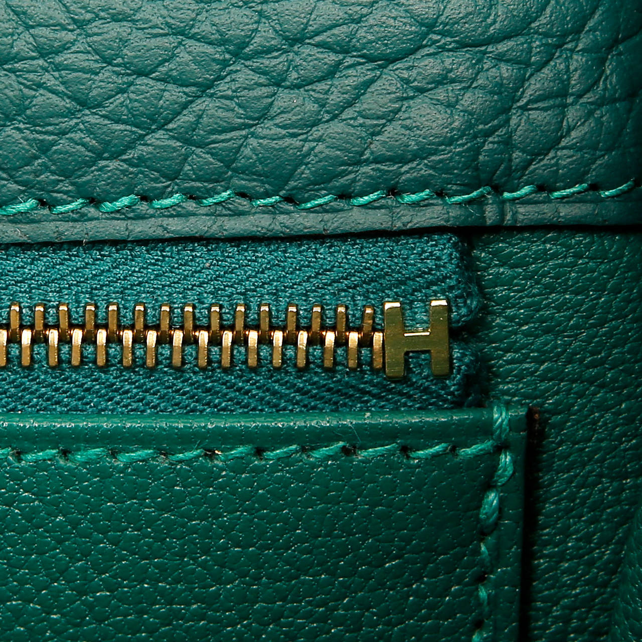 Hermes Malachite Green Togo 35 cm Kelly Bag at 1stDibs