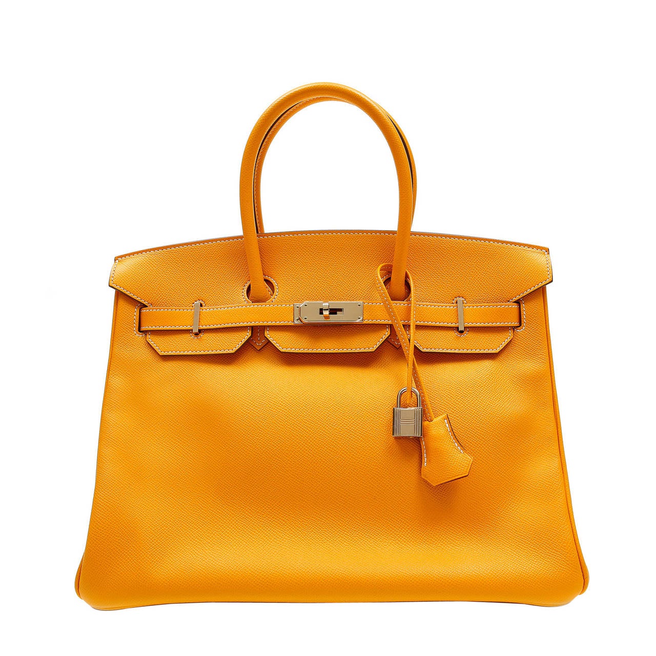 Hermes Jaune D'or Yellow Epsom Leather Birkin Bag- 35 cm