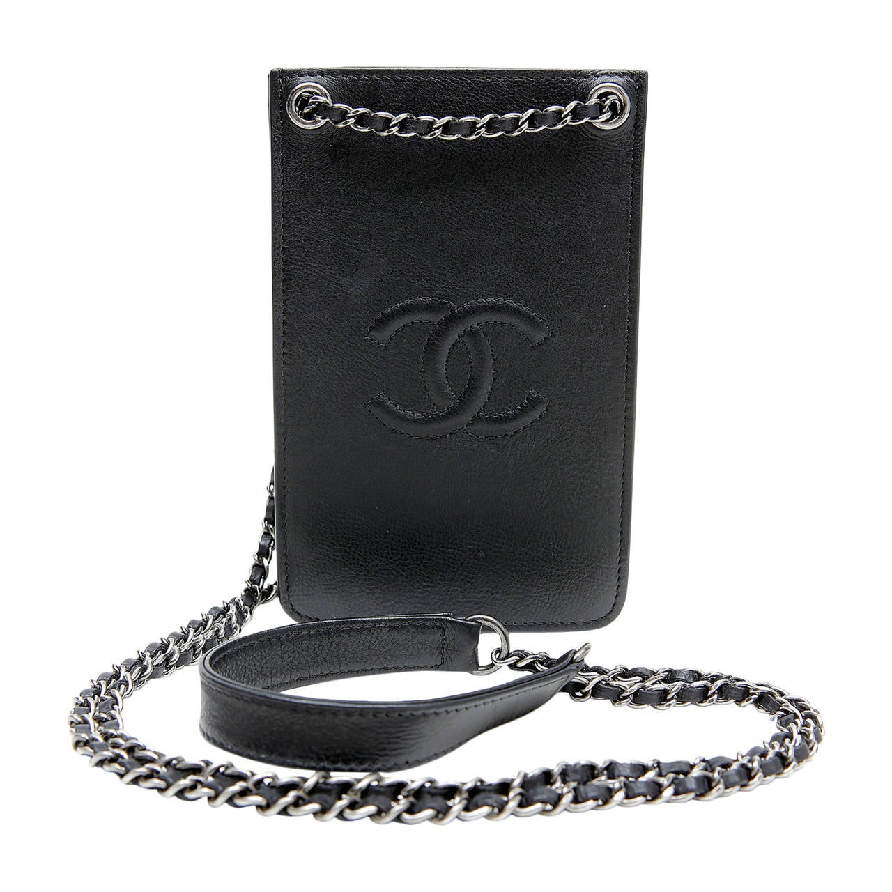 Chanel Black Leather Mini Cross Body Bag at 1stdibs