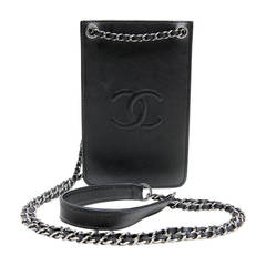Chanel Black Leather Mini Cross Body Bag