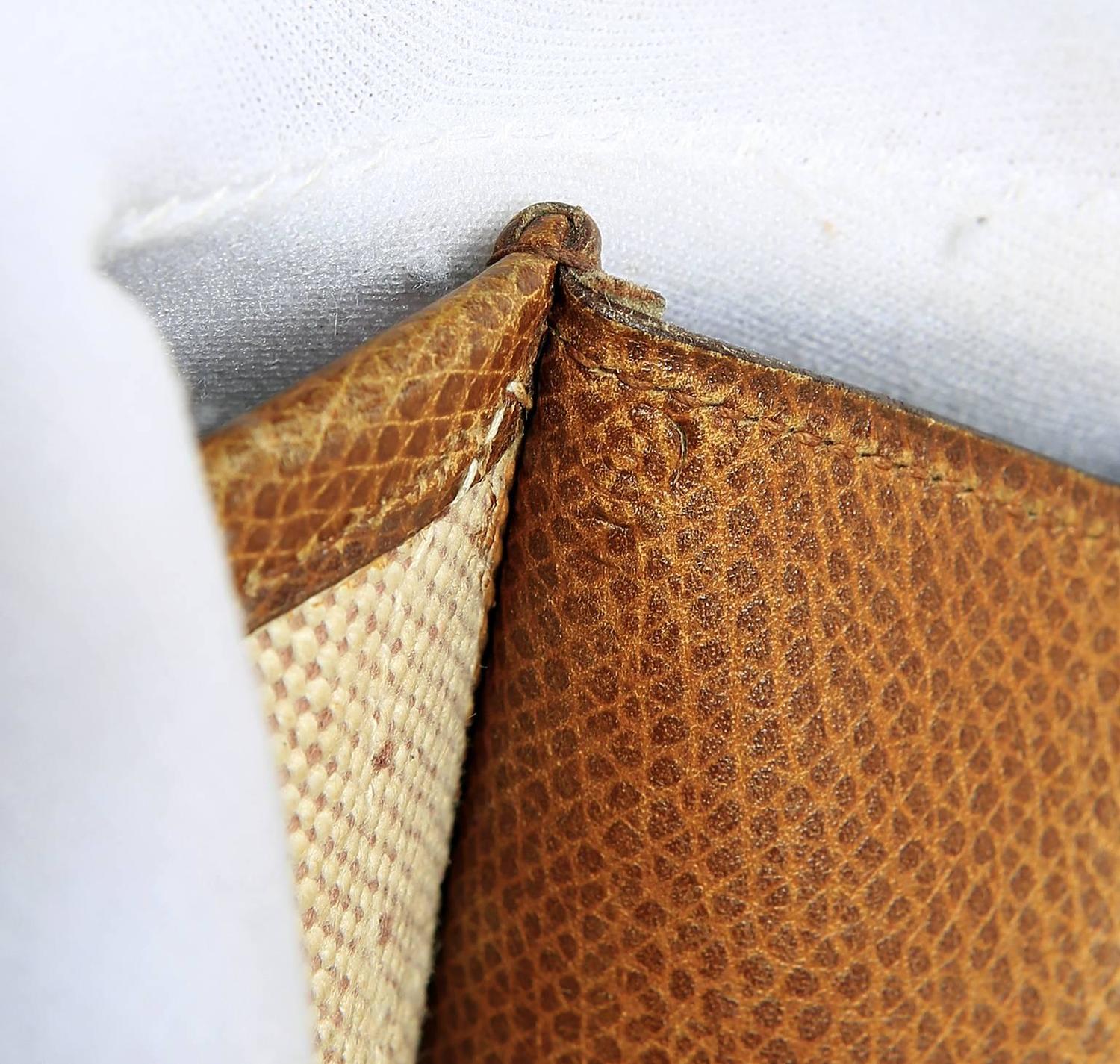 Herms Vintage Gold Leather Jumbo Jige Clutch For Sale at 1stdibs  