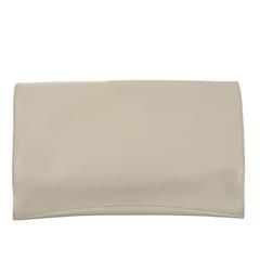 Hermès Gris Perle Leather Envelope Clutch