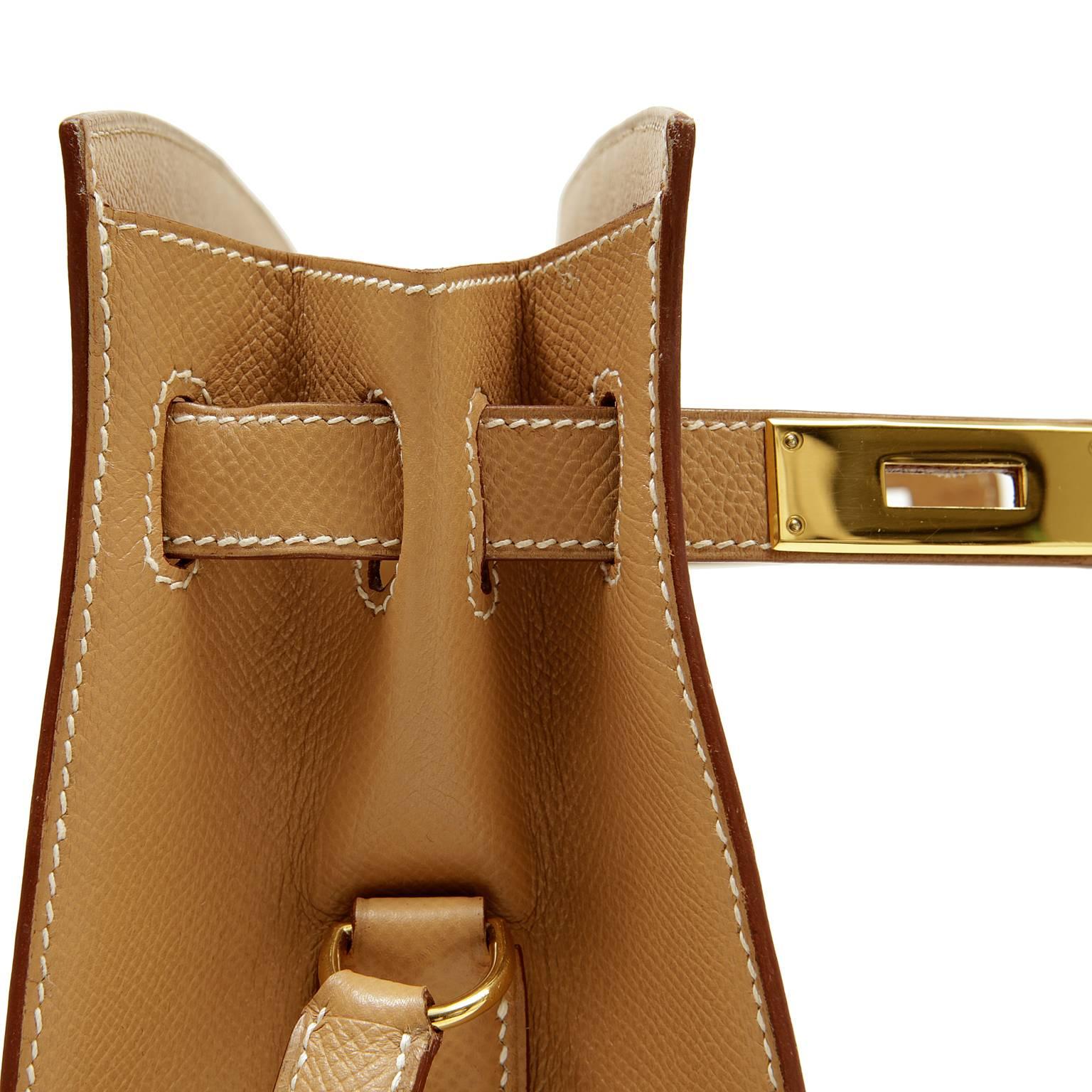 Hermès Tabac Epsom Kelly Sport Shoulder Bag 2