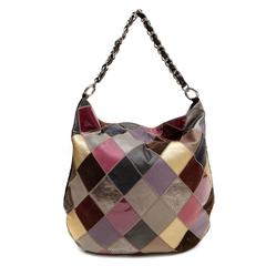 Chanel Multi Color Leather Harlequin Hobo Bag