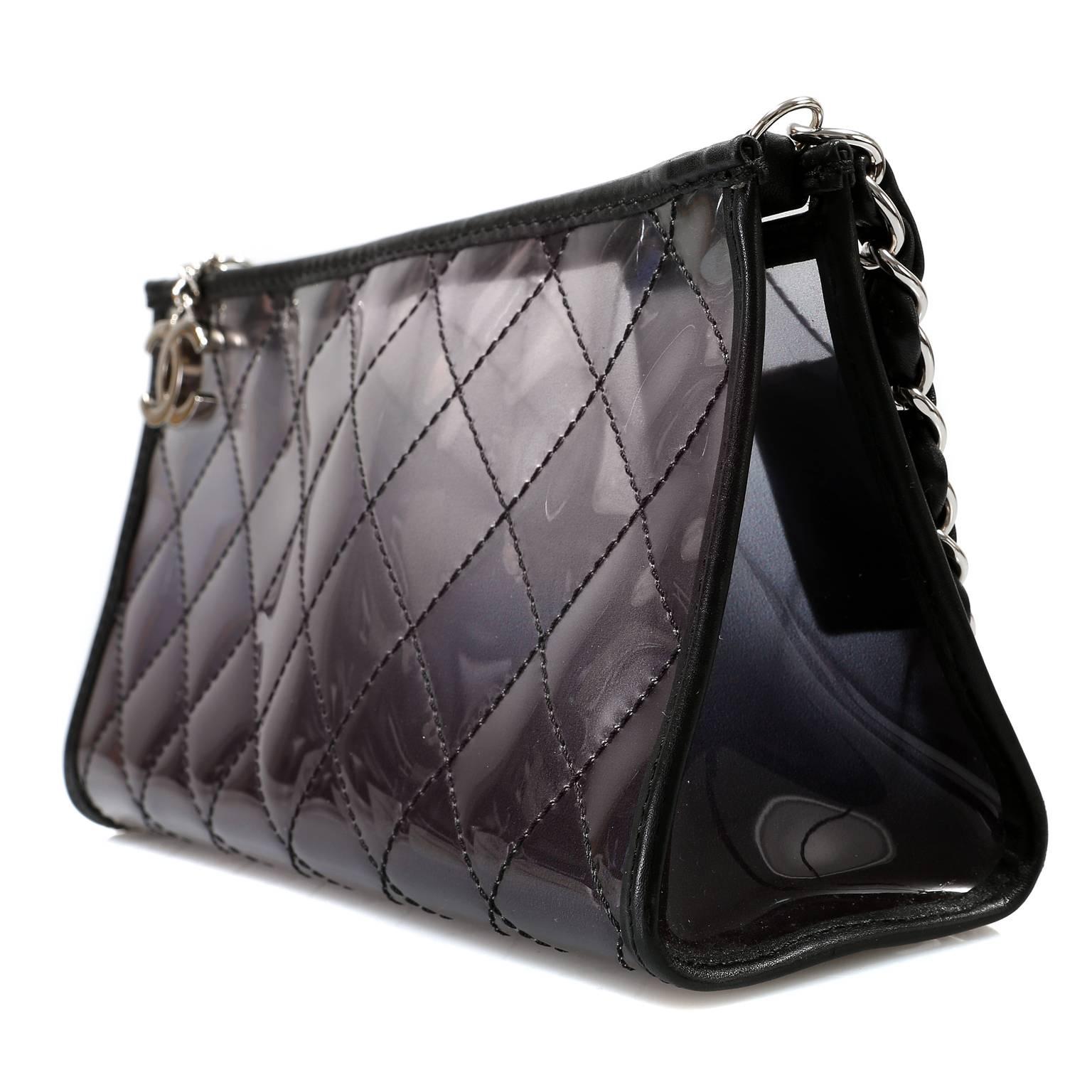 Black Chanel Smoked Lucite Bag