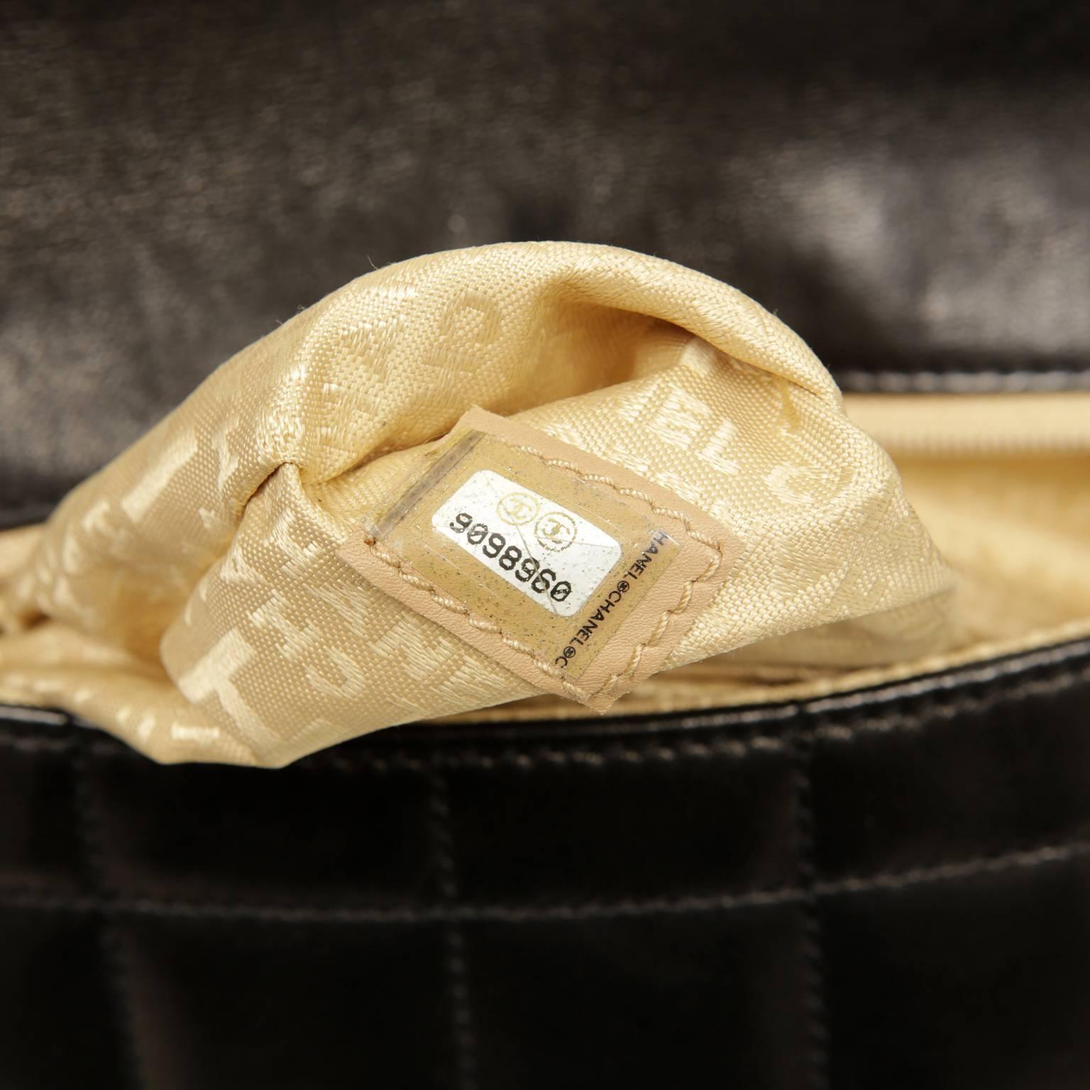 Chanel Black Leather Square Quilted Shoulder Bag 6
