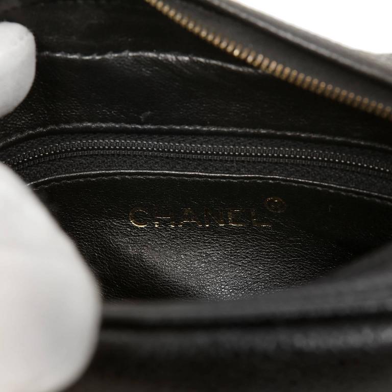 Chanel Vintage Camera Bag- Black Caviar Leather with gold at 1stDibs