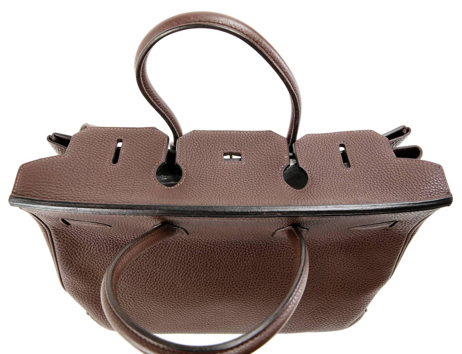 Hermès  Brown Togo Leather 35 cm Birkin Bag with GHW 2