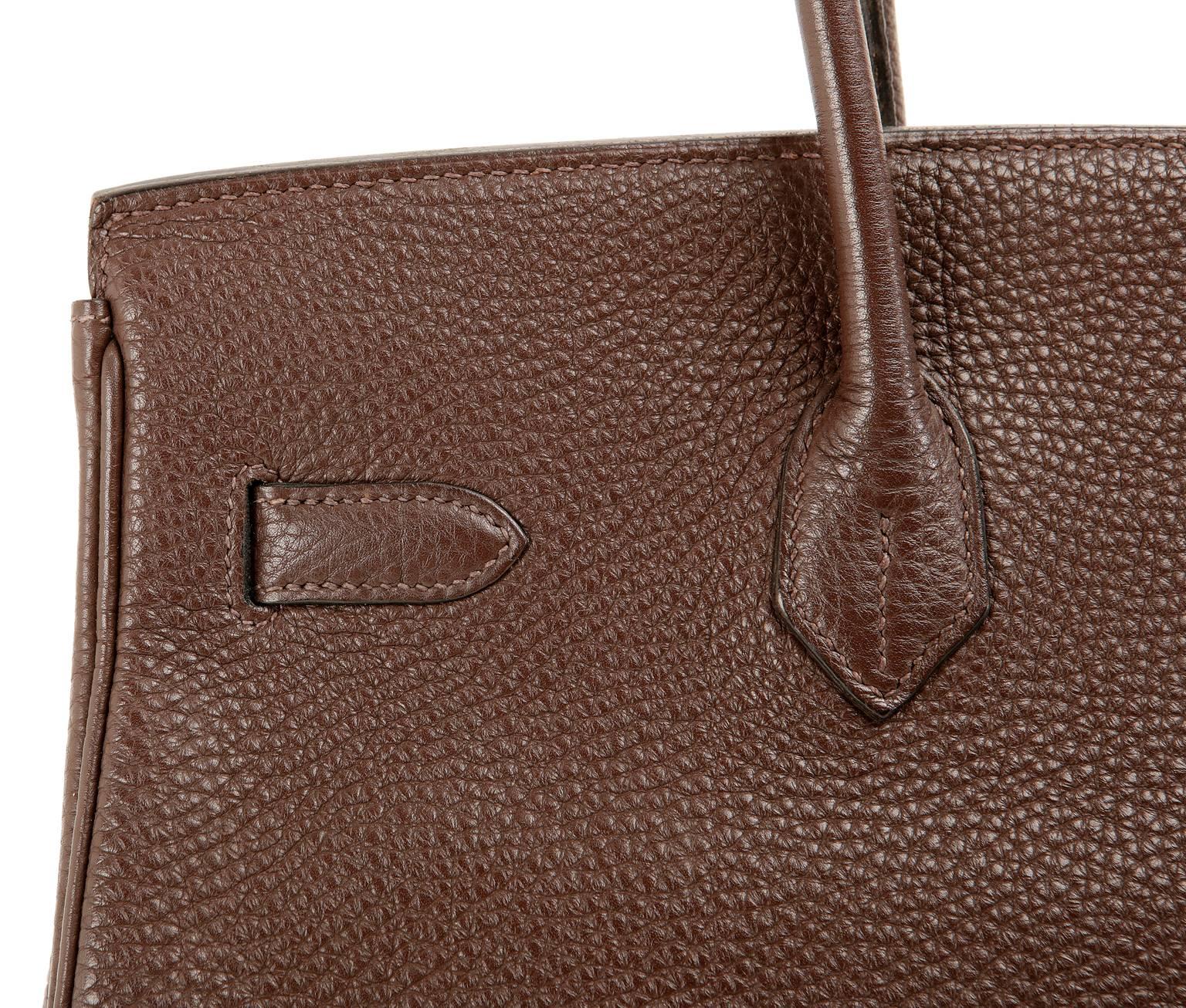 Hermès  Brown Togo Leather 35 cm Birkin Bag with GHW 6