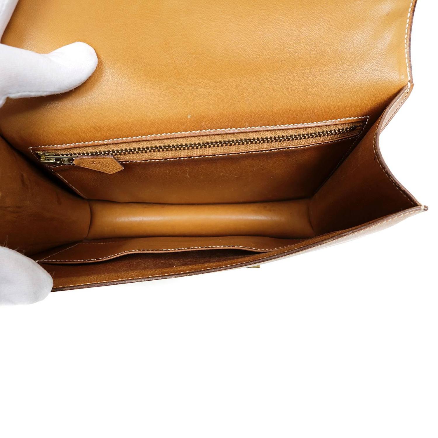 Herms Gold Epsom Leather Constance- 23 cm with GHW at 1stdibs