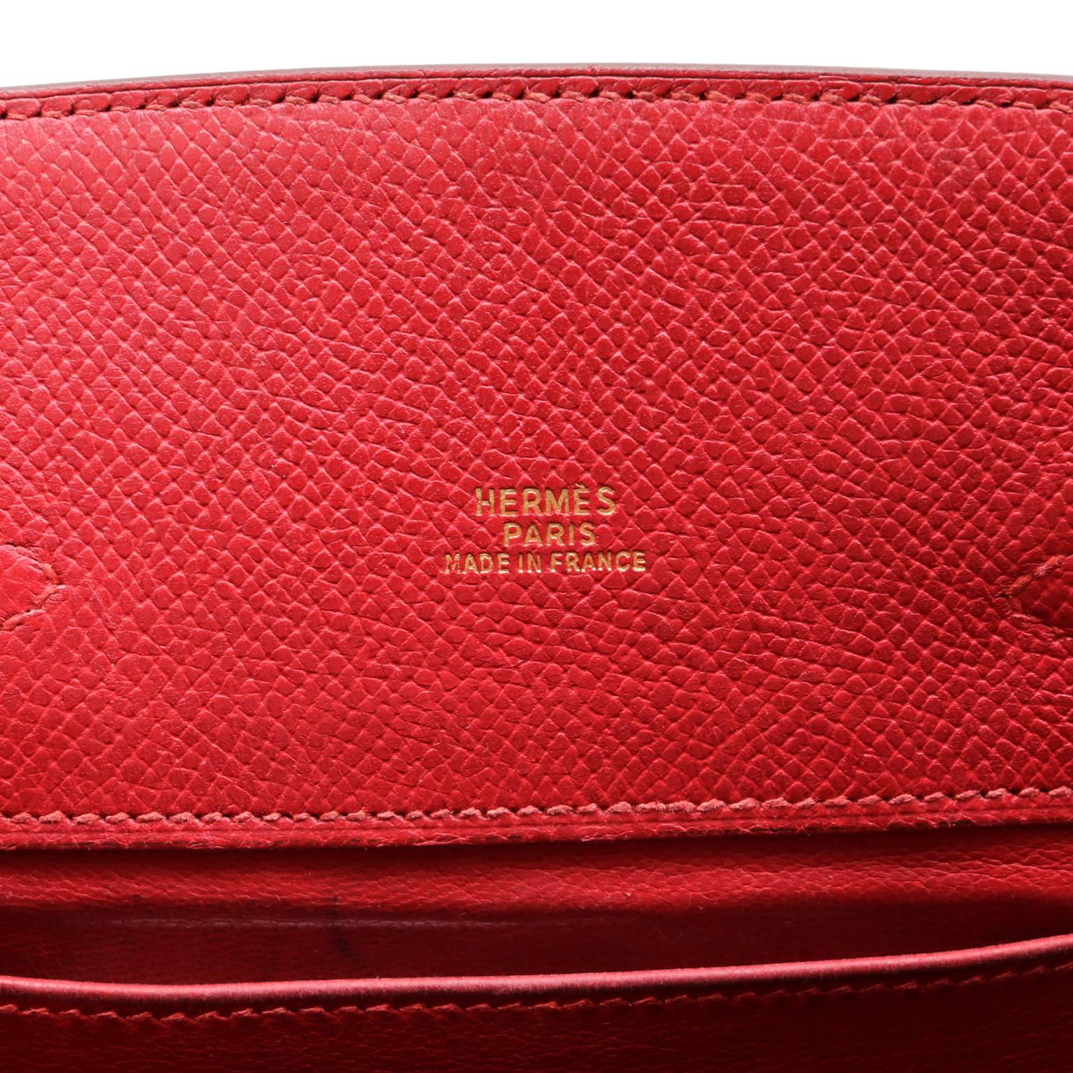 Hermès Red Epsom Kelly Sport CrossBody Bag 3