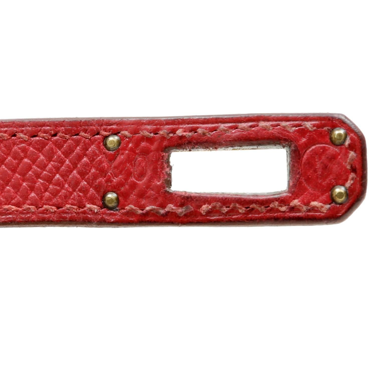 Hermès Red Epsom Kelly Sport CrossBody Bag 4
