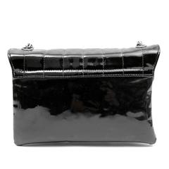 Chanel Black Patent Leather Digital Flap Bag- Keyboard Closure